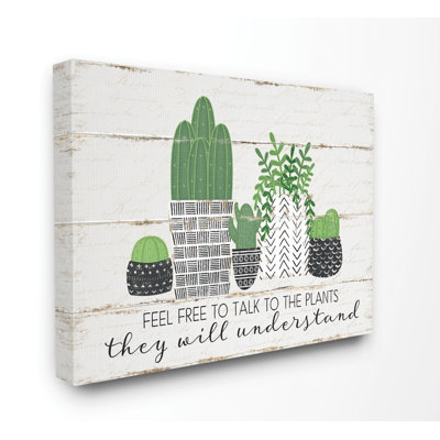 «Feel Free to Talk Cacti Succulents», impression