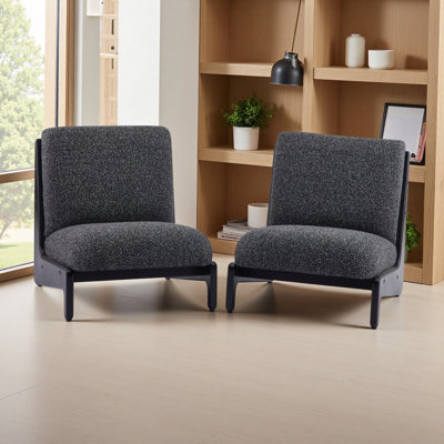 Chaise d'appoint avec structure en bois massif