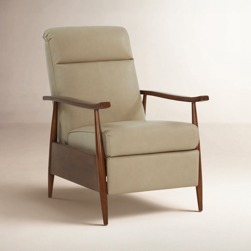 Alois Manual Recliner, Shoreham Cream Top Grain Leather