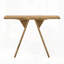 Table d'entrée longue et étroite avec base en forme de V, console de canapé rustique pour le couloir et le salon, idéale pour la décoration et le rangement