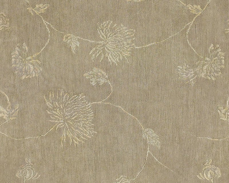 Enchantment Floral Area Rug in Neutral/Taupe, Rectangle 2' x 3'