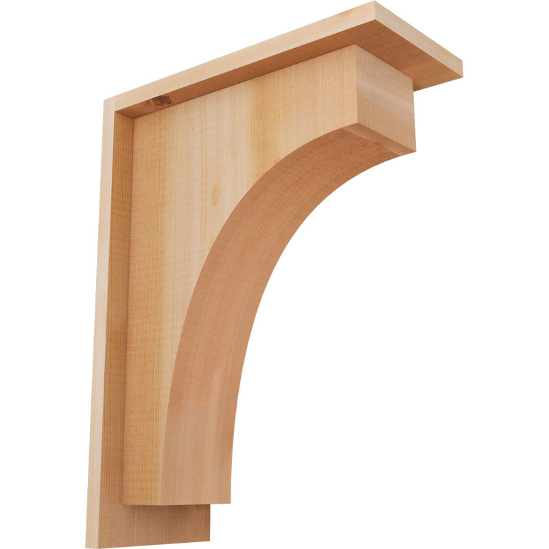 Corbeau Huntington avec plaque arrière, H 16 po x l 5,5 po x P 12 po, Cèdre rouge, Lisse