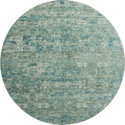 Premium Machine Washable Mayfield AMF2324 Ikat Rug