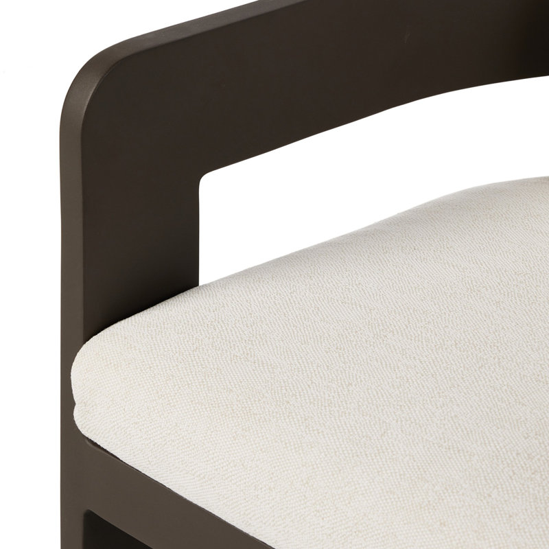 Jackson Outdoor Dining Armchair, Ellor Beige/Expresso