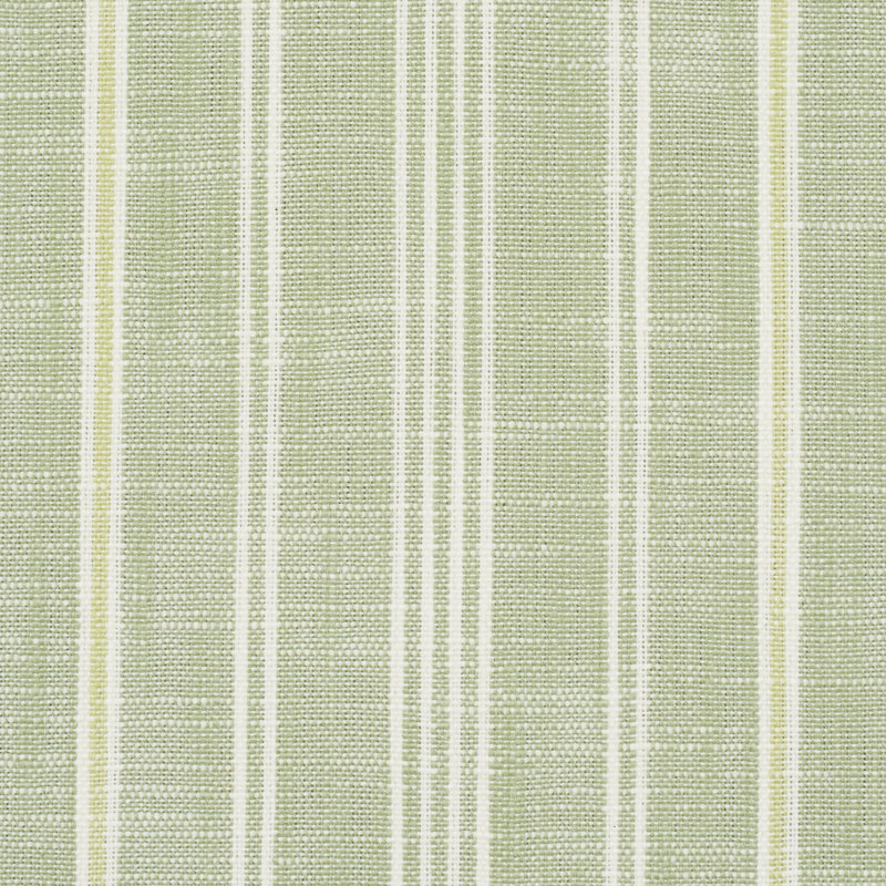 Schumacher x Mark D. Sikes Lucy Stripe Fabric, Leaf Green
