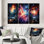 «Galaxy Celestial Fireworks», 3 pièces sur toile