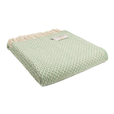 Lifestyle Diamond Throw Plain Weave / Muslin Throw Blanket