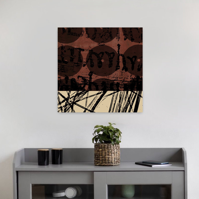 Fibres 1, art abstrait contemporain, H 18 po x l 18 po