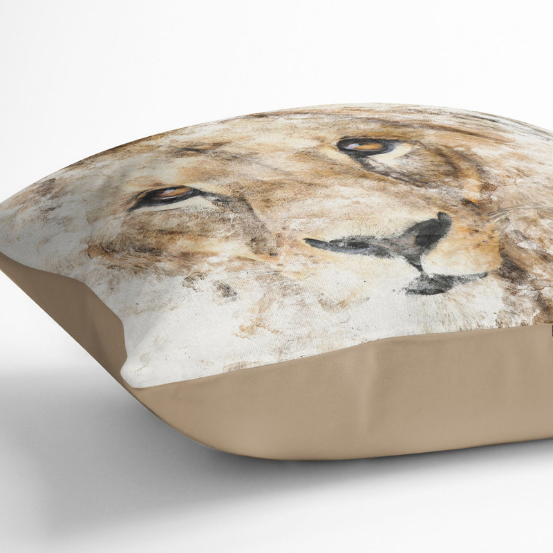 Square Throw Cushion, Stone, 40cm H x 40cm W x 15cm D