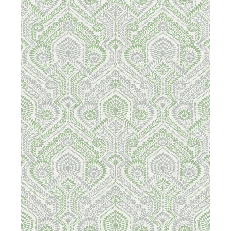 Rouleau de papier peint Lembo L 33 pi x l 20,5 po Lembo, Vert