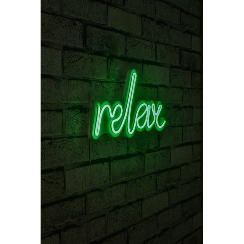Flexible Neon LED Light Strip, 15 x 6 x 0.8 inches | IP67 Waterproof, 12V DC, 8W-10W/m | Built-in Wall Hanging System, Green Color | Perfect for Home Decor, Parties, and Events | PVC Foam Template