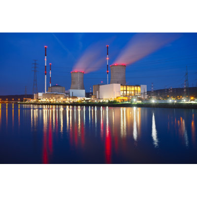 Nuclear Power Station by MichaelUtech - Wrapped Canvas Print