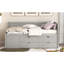 Lit de jour simple avec tiroirs et tablettes, gris-934341410-934341409