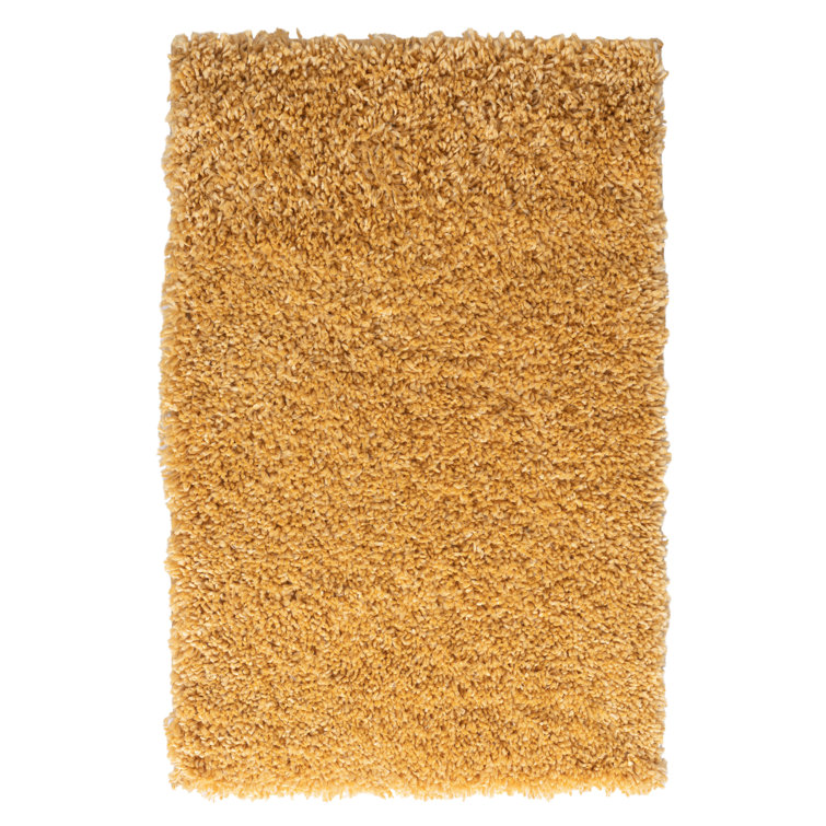 Shaggy Lush Golden Yellow Rug