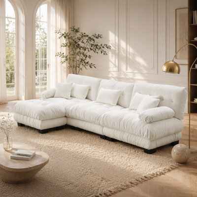 Luxueux canapé modulaire surdimensionné pour le salon, rehaussant le confort et le style