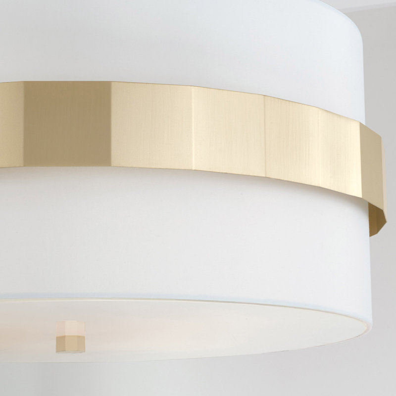 4 - Light Soft Gold Shaded Pendant