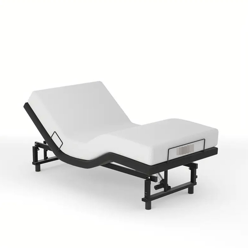 Structure de lit électrique pour grand lit, deux moteurs, zéro gravité, inclinaison réglable, charge, sous-sol doux, idéal pour une base de chambre à coucher, expérience de gravité, assemblage facile,