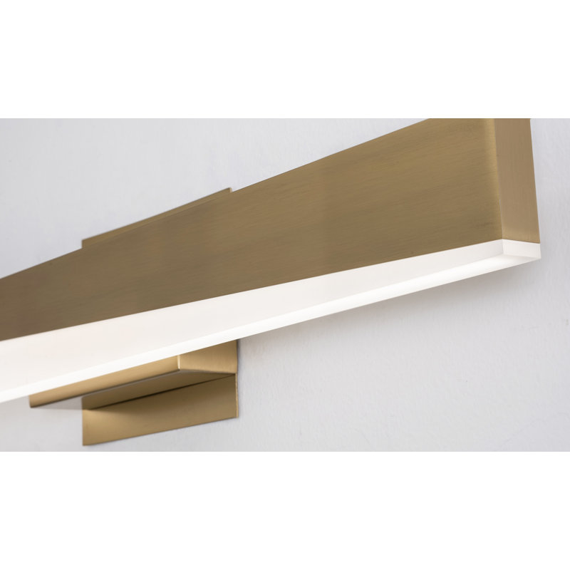 Shontaye 24'' LED Vanity, Light Antique Brass