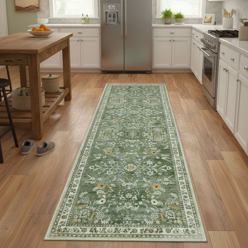Tapis de cuisine Floral, 2 pi x 12 pi