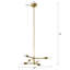 Lustre linéaire moderne à 6 lumières avec accents en fer forgé Rensselear-1376237335