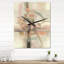 Horloge murale rétro «Knowing Vintage Rose Minimal Retro Simplicity I»-99637800