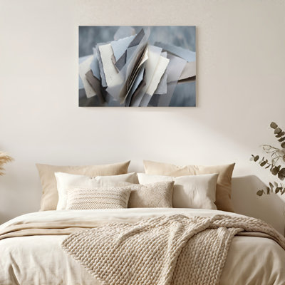 "Gallery Wrap", art mural sur toile pour le salon, la chambre à coucher, le bureau ou le vestibule - décoration murale décorative avec abstrait plié