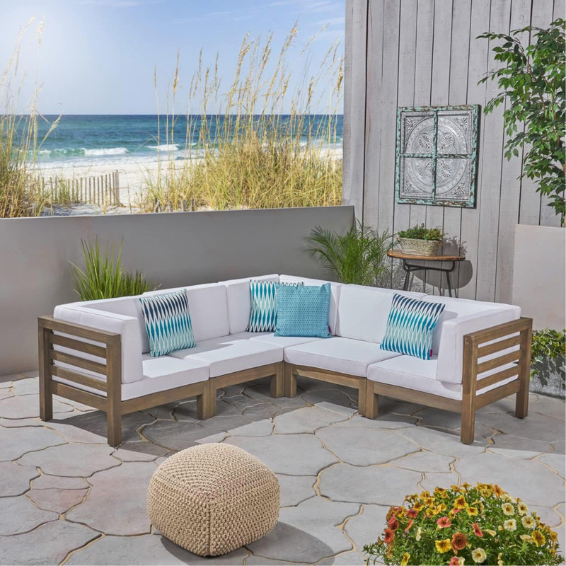 5-PIECE V SHAPE SOFA SET
