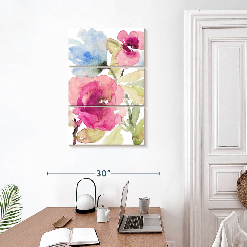 Avery Peaceful Florals I, 32" H x 20" W