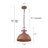1-light Metal Dome Single Pendant