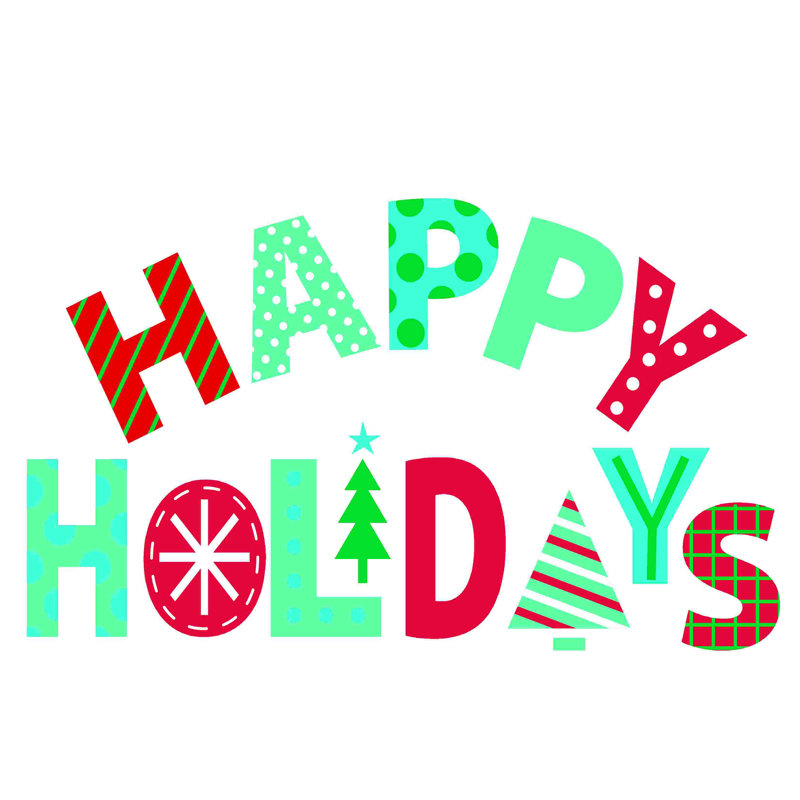 " Funky Retro Holidays ", 8" H x 12" W