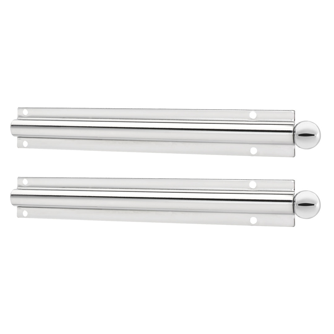 Rev-A-Shelf 6 Inch Metal Closet Valet Clothes Rod, Chrome, CVL-12-CR (2 Pack) (Set of 2) Rev-A-Shelf
