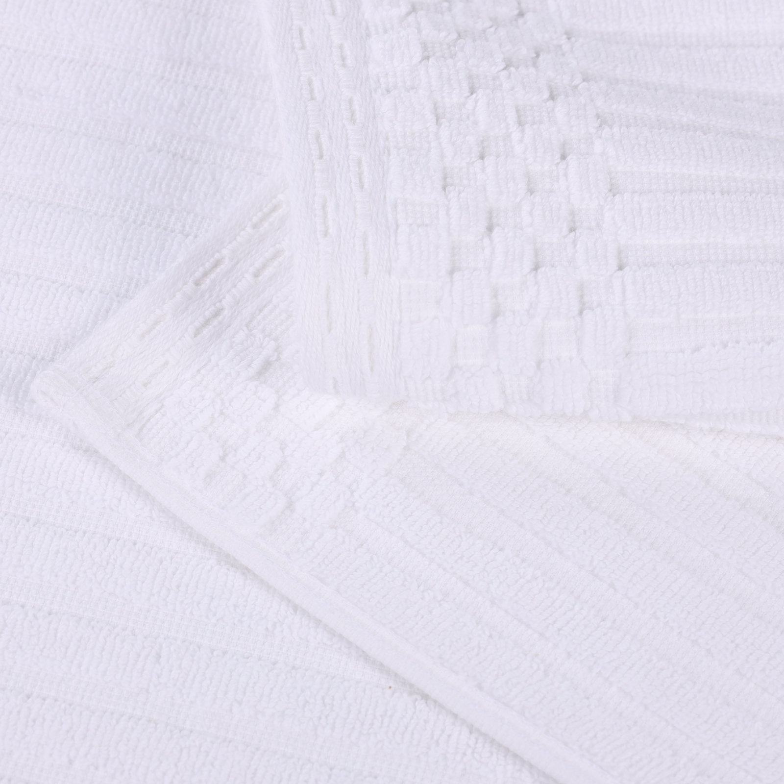 Ruvins 12-Piece Cotton Towel Set, White