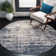 Tapis bleu marine / doré Gerberoy