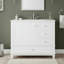 Meuble-lavabo moderne de 91 cm (36 po) avec lavabo en céramique, armoire en MDF, 3 tiroirs et étagères-1202448242