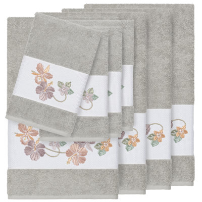 Caroline 8 Piece Turkish Cotton Towel Set