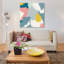 « happy ii » par moira hershey, reproduction d’impression sur toile tendue-73364896-73364897-73364898