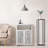 Freestanding Two-Door Floor Accent Cabinet with Open Shelf-944051270