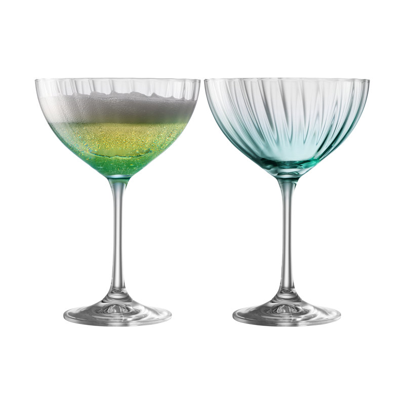 Ensemble de 2 pièces 11,8 oz. Eufaula Ensemble de verrerie, Aqua