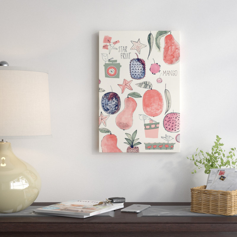 «Tropical Breeze», impression numérique sur toile tendue sans cadre, H 40 po x l 26 po x P 1,5 po, Papier d'art encadré noir