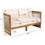 Ensemble de conversation d'extérieur en bois d'acacia pour 6 personnes avec corde tissée et coussins hydrofuges Aldo-128837877-128837880