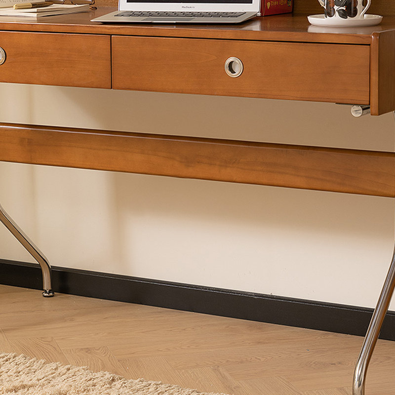 Kalishia Solid Wood Top Writing Desk, 31.49" H x 47.24" W x 21.65" D