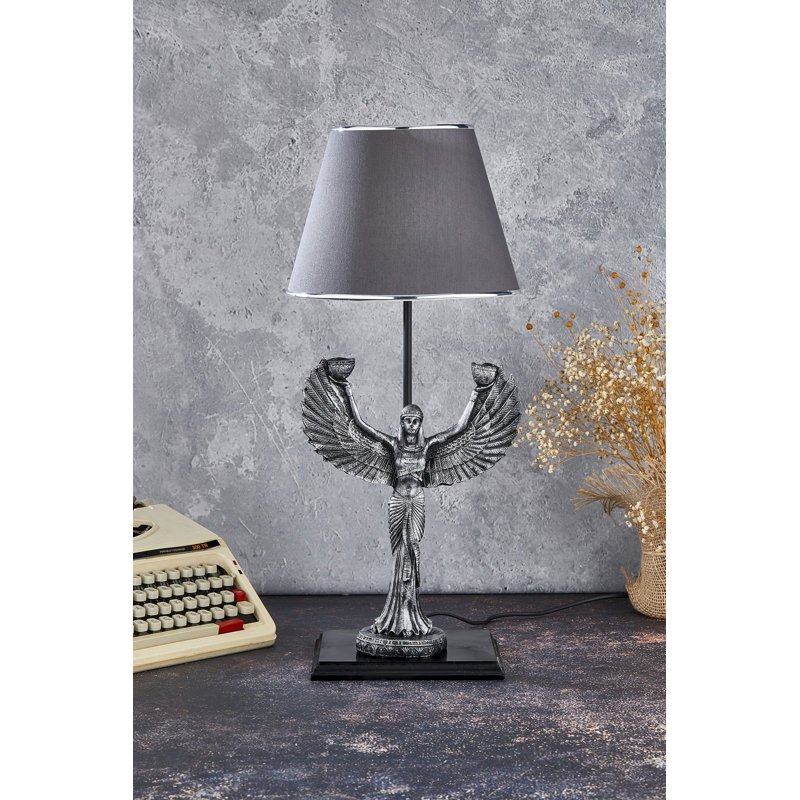 Lampe de table, gris, gris
