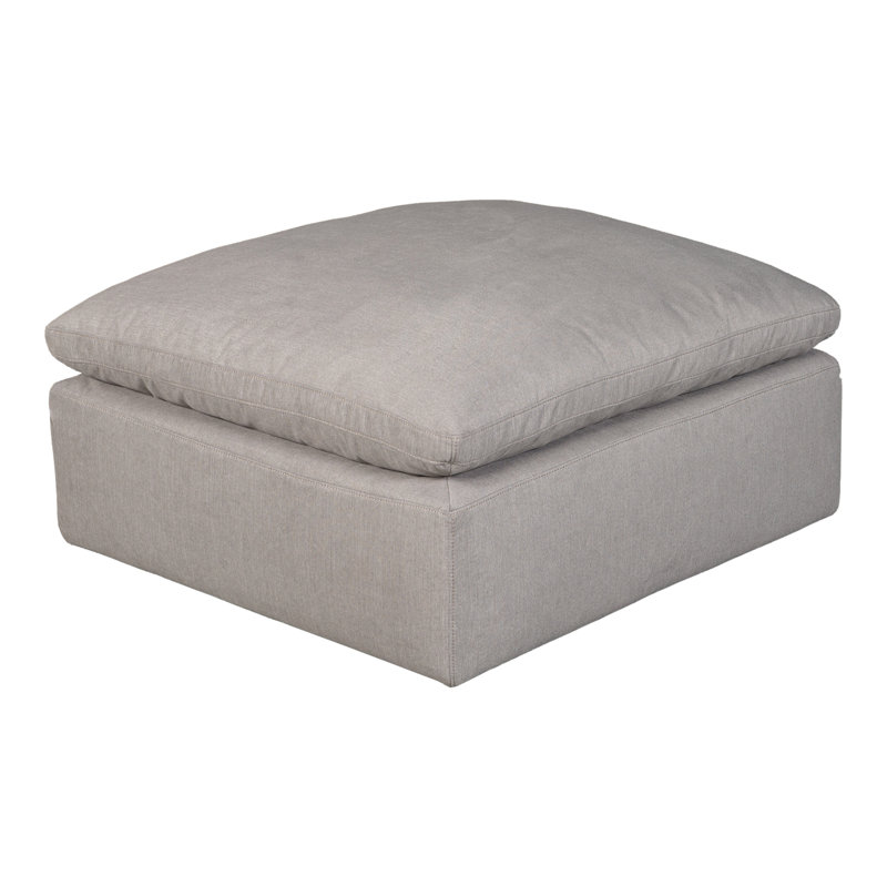 Repose-pieds en tissu Armand Performance, Performance gris clair