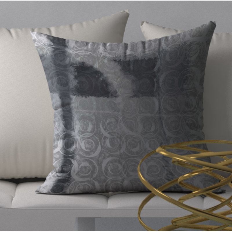 Housse de coussin carrée attrayante et insert, 18 po x 18 po