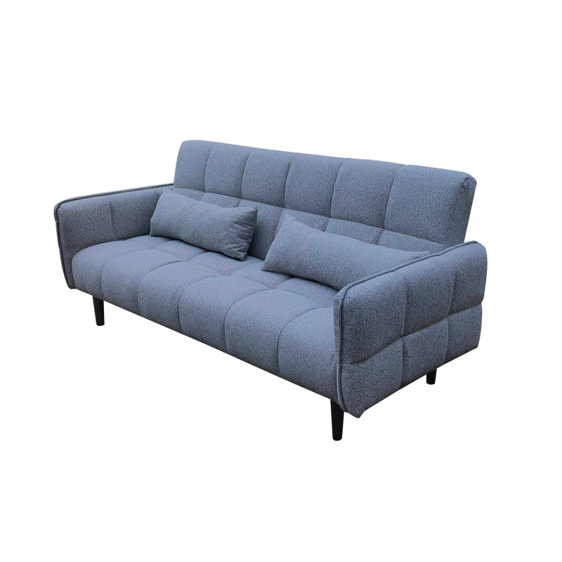 3 Seater Linen Sofa Bed, Grey