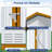 8 ft. W X 6 ft. D Metal Storage Shed