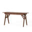 Wood Desk With Drawers (Not Include Stools)