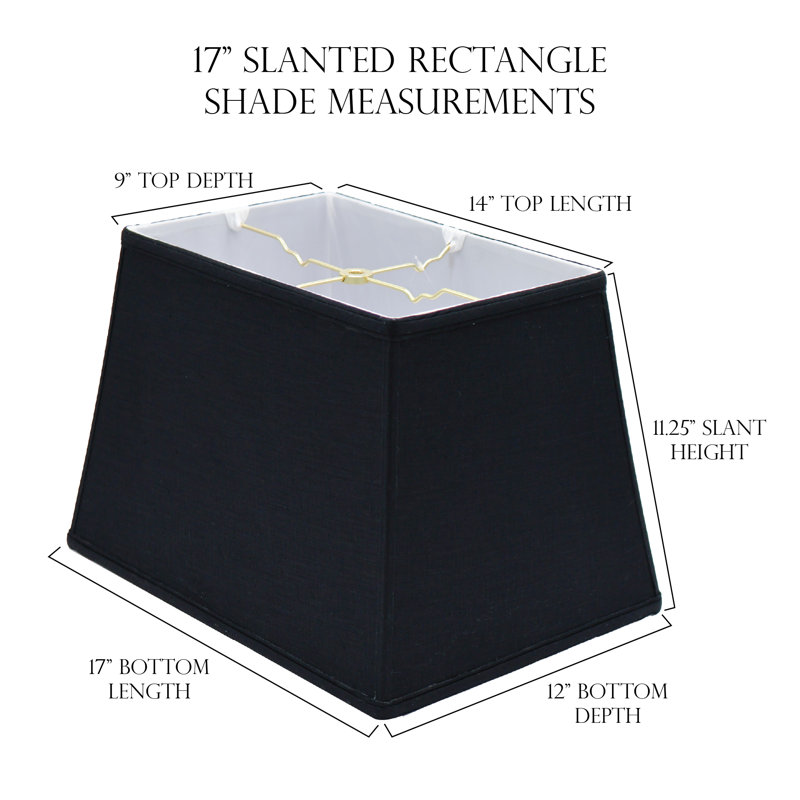Linened Rectangle With Washer Fitter, 11.25" H x 17" W x 12" D, Black