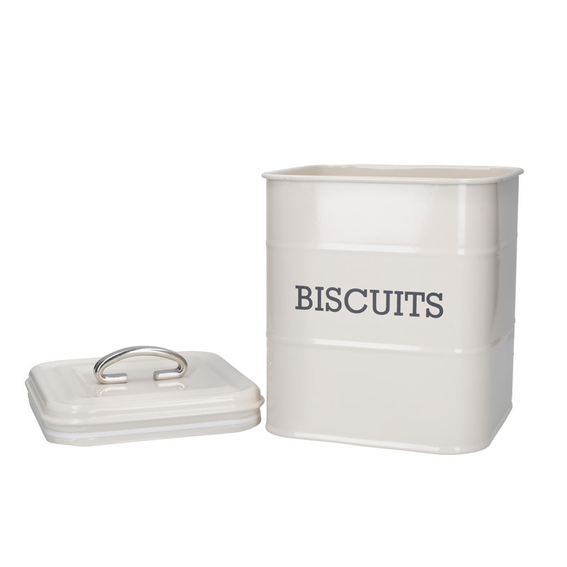 Living Nostalgia Biscuit Storage Tin, Cream