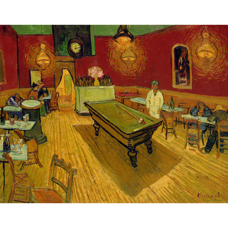 Le café de nuit, 1888, H 19 po x l 24 po